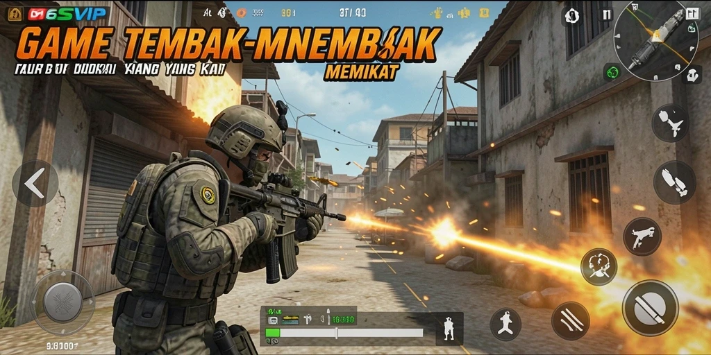 Tampilan gameplay TPS yang mendebarkan di 6SVIP.