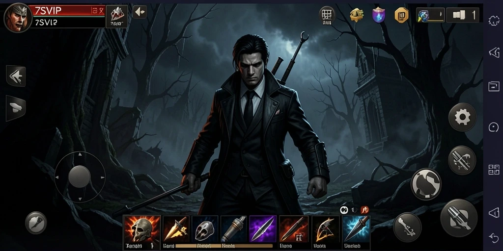 Cuplikan gameplay mencekam dari 7SVIP yang penuh ketegangan.