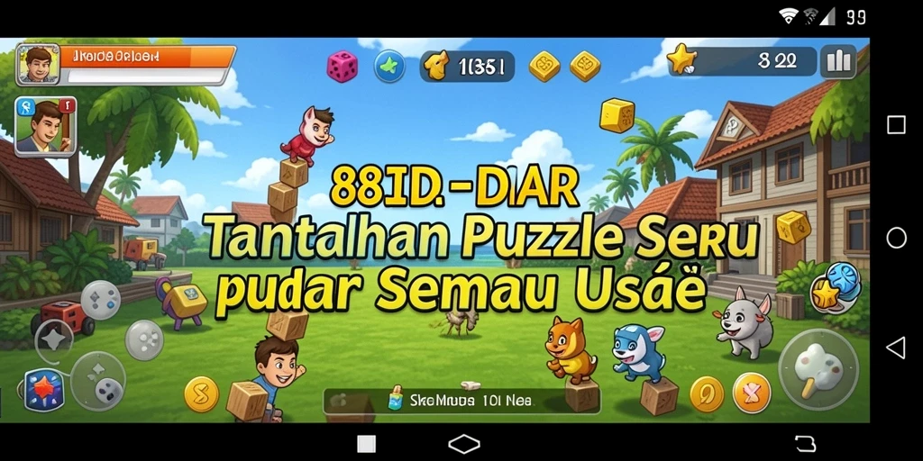 Tampilan gameplay 88IDR yang seru dan penuh warna.