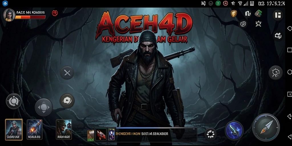 Screenshot gameplay ACEH4D menampilkan suasana mencekam dan penuh ketegangan.