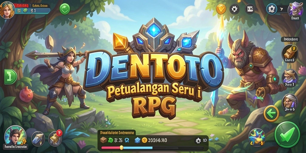 Tampilan gameplay RPG DENTOTO yang penuh aksi.