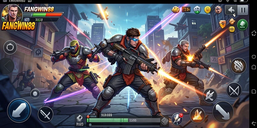 Tampilan gameplay FANGWIN88 yang penuh aksi dan petualangan.