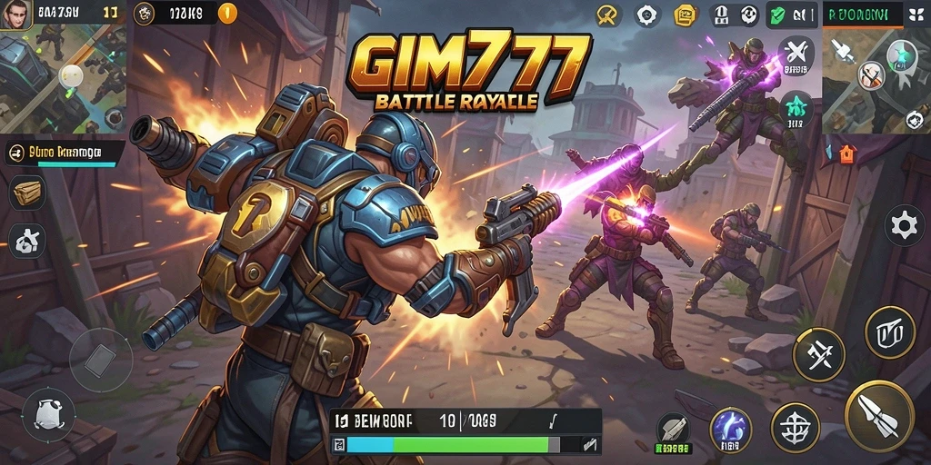 Tampilan gameplay GIM777 yang mendebarkan di dunia Battle Royale.