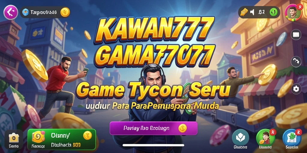 Tampilan menarik dari gameplay KAWAN777 menunjukkan simulasi bisnis yang mendetail.