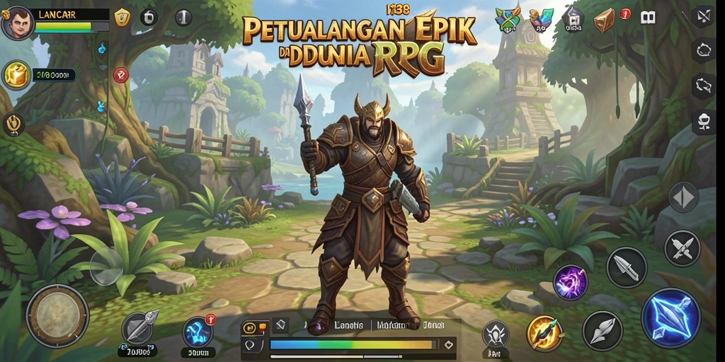 Tangkapan layar LANCAR138 menunjukkan tindakan epik dalam dunia RPG.