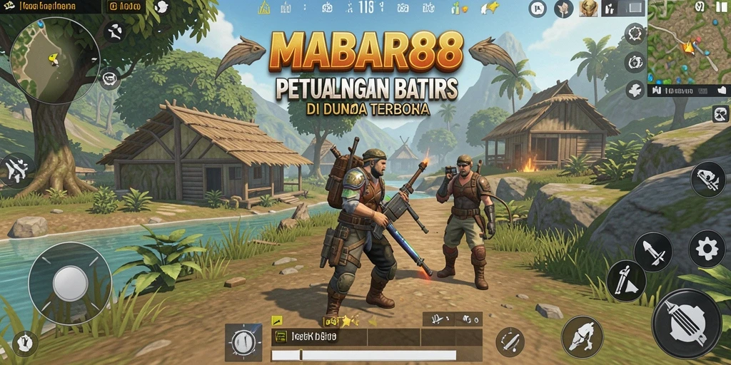 Screenshot gameplay MABAR88 menampilkan perjalanan petualangan di dunia terbuka.