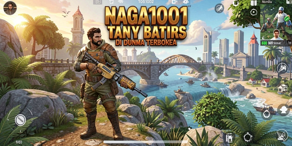 Gameplay NAGA1001 yang menampilkan kebebasan eksplorasi di dunia terbuka.