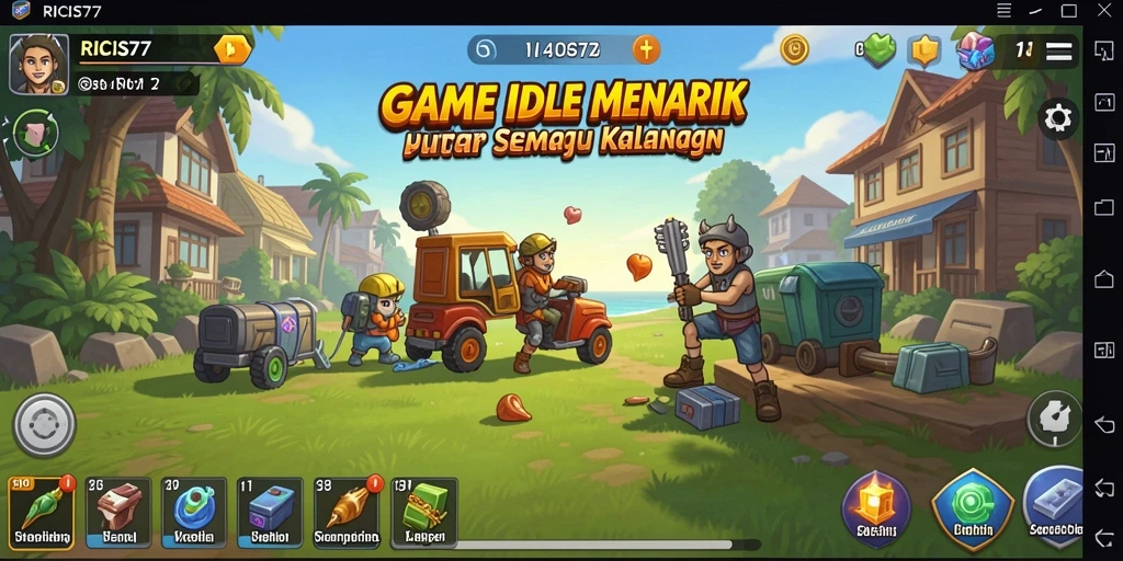 Tampilan gameplay RICIS77 yang menakjubkan dan menyenangkan.