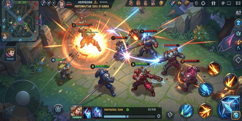 Tampilan seru dari gameplay pertempuran di RP6789.