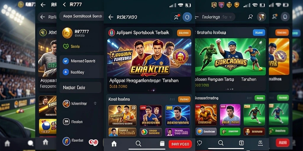 Tampilan gameplay yang menarik dari aplikasi Sportsbook RR777.