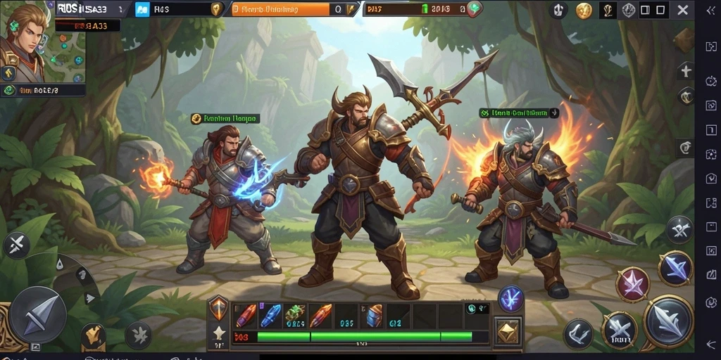 Tampilan gameplay menegangkan di RUSA33 dengan pertarungan seru.