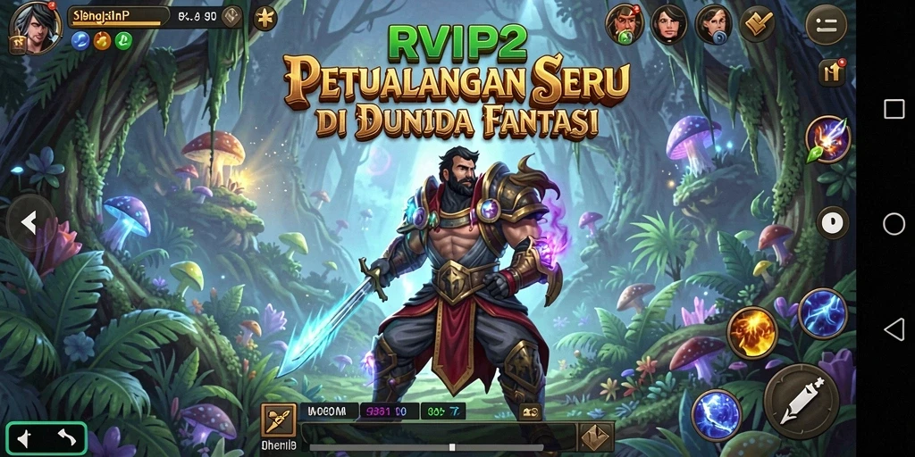 Tangkapan layar gameplay RVIP2 yang menampilkan pertarungan seru dan eksplorasi karakter.