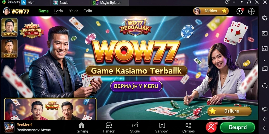Tampilan gameplay WOW77 yang seru dan menegangkan.